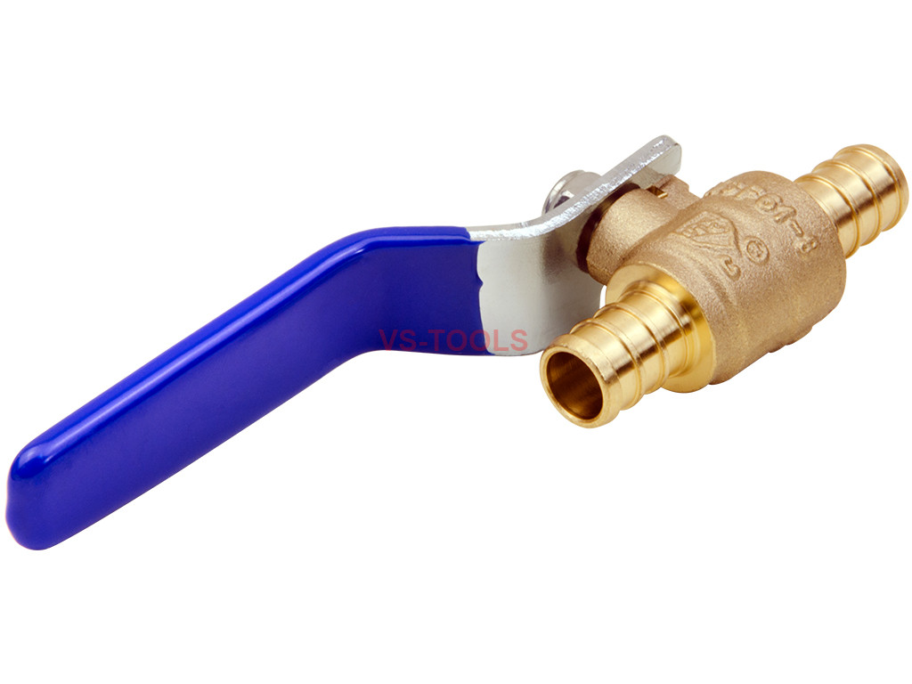 1/2in Full Port PEX Pipe Water Shut Off Brass Ball Valve